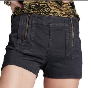 Free People Be Mine Double Zipper Shorts